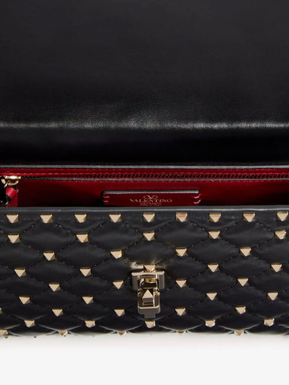 Rockstud Spike leather crossbody bag with iconic all-over studs thumbnail