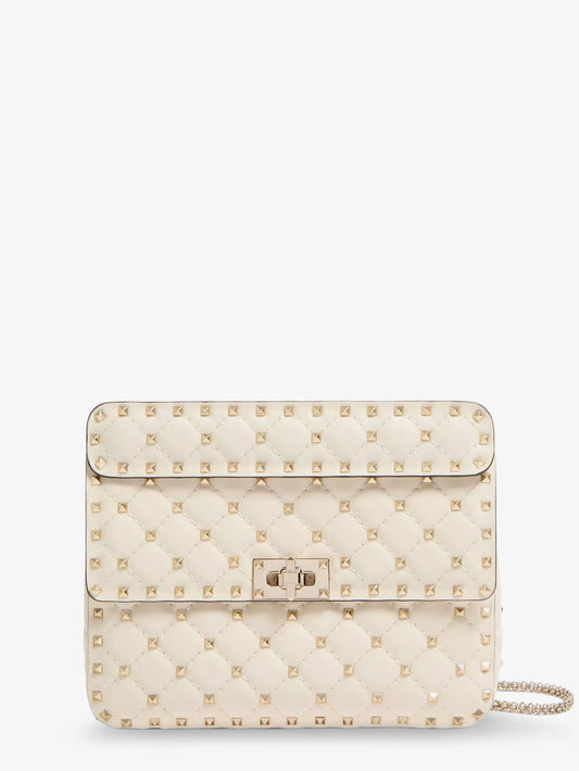 Rockstud Spike leather crossbody bag with iconic all-over studs