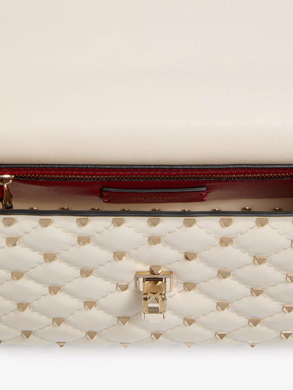 Rockstud Spike leather crossbody bag with iconic all-over studs thumbnail