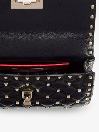 Borsa a tracolla Rockstud Spike in pelle con iconiche borchie all-over thumbnail