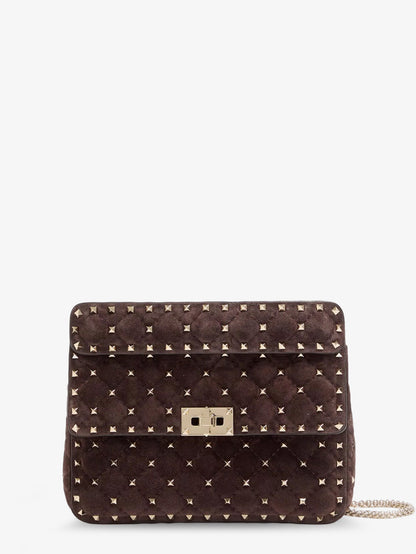 Rockstud Spike suede crossbody bag with iconic all-over studs thumbnail