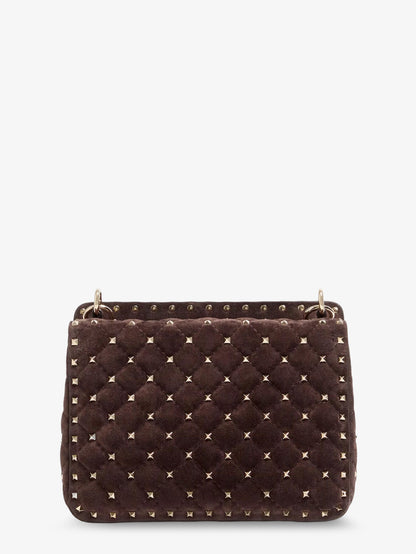 Rockstud Spike suede crossbody bag with iconic all-over studs thumbnail