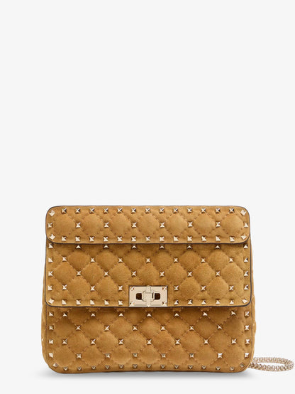 Rockstud Spike suede crossbody bag with iconic all-over studs thumbnail