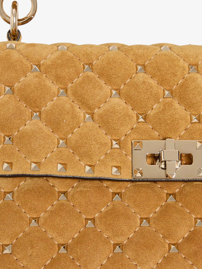 Rockstud Spike suede crossbody bag with iconic all-over studs thumbnail