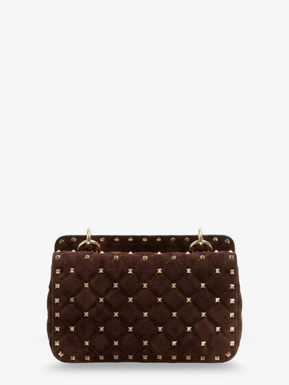 Rockstud Spike suede crossbody bag with all-over studs thumbnail