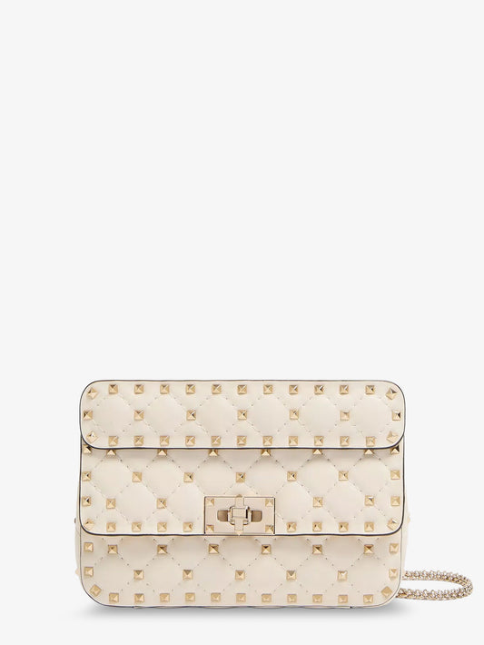 Rockstud Spike leather shoulder bag with iconic all-over studs