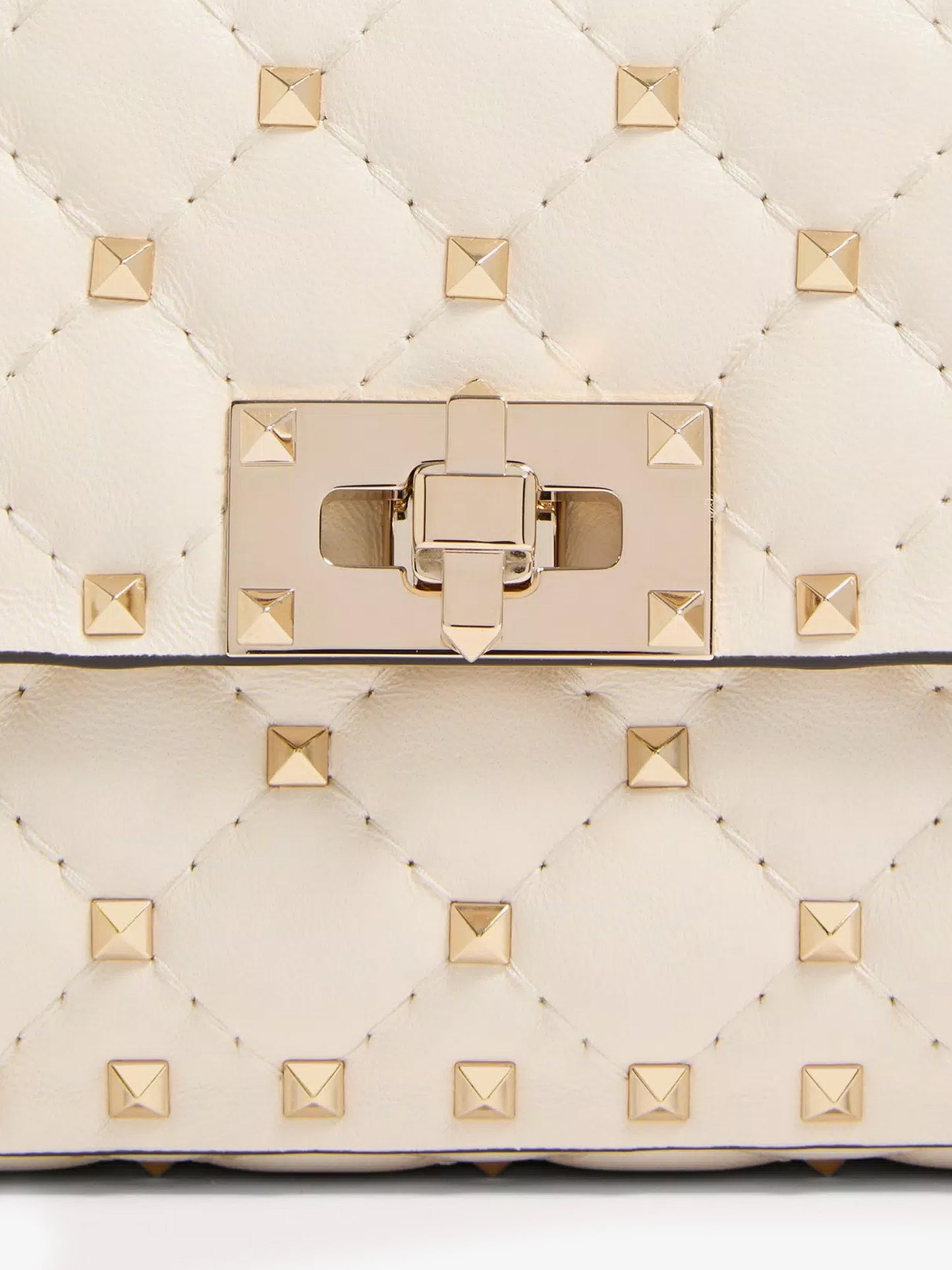 Rockstud Spike leather shoulder bag with iconic all-over studs