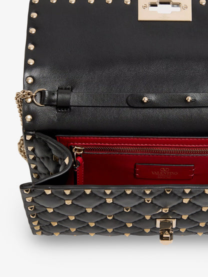 Borsa a tracolla Rockstud Spike in pelle con iconiche borchie all-over thumbnail