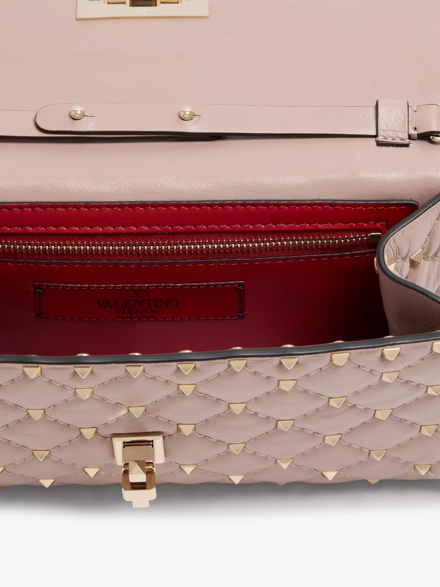 Rockstud Spike leather crossbody with iconic all-over studs