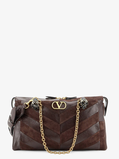 Panthea suede and leather shoulder bag thumbnail