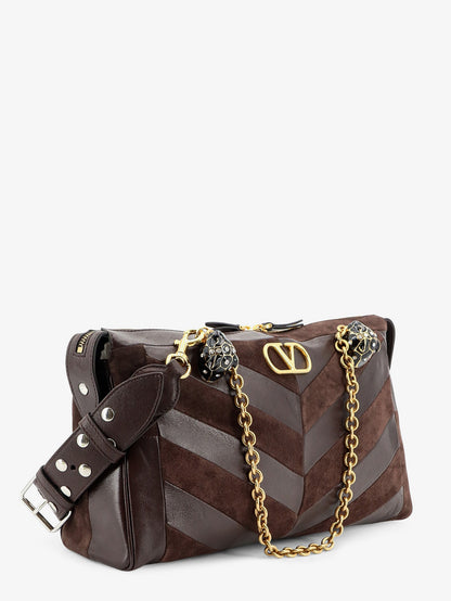 Panthea suede and leather shoulder bag thumbnail