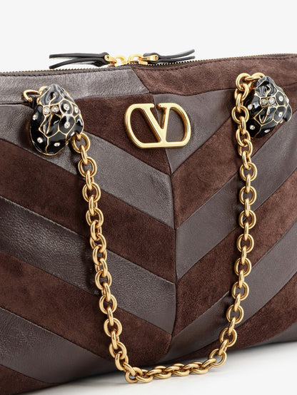 Panthea suede and leather shoulder bag thumbnail