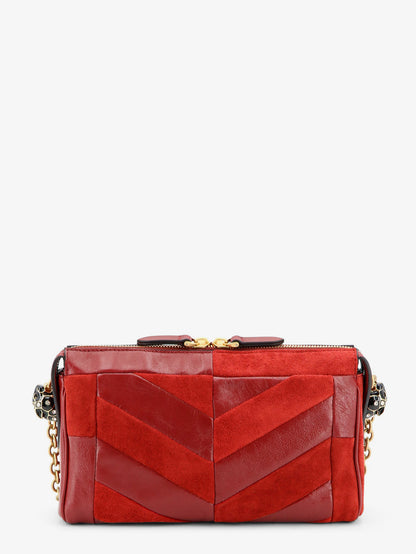Panthea suede and leather crossbody bag thumbnail