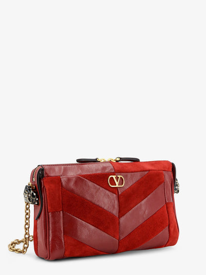 Panthea suede and leather crossbody bag thumbnail