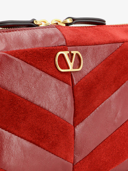 Panthea suede and leather crossbody bag thumbnail