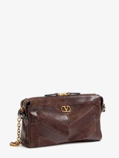 Panthea suede and leather crossbody bag thumbnail