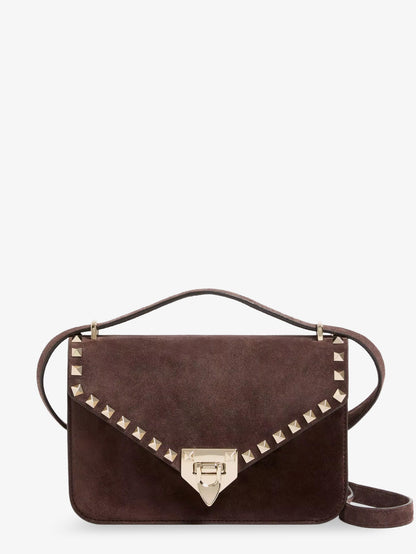Rockstud suede crossbody bag thumbnail