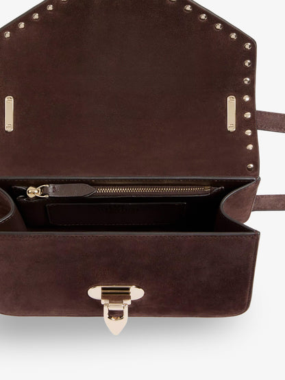 Rockstud suede crossbody bag thumbnail