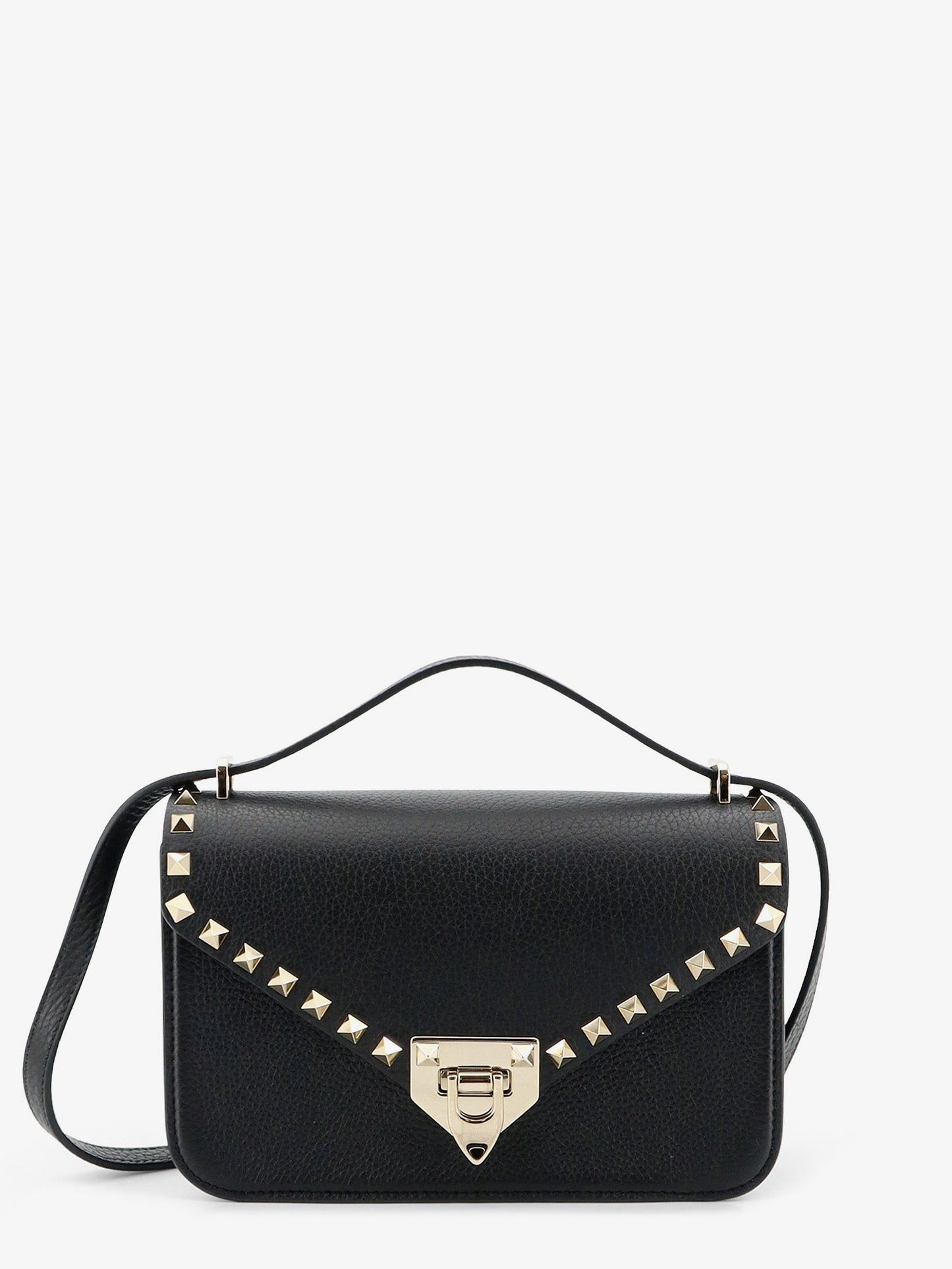 Rockstud leather crossbody bag with stud detail