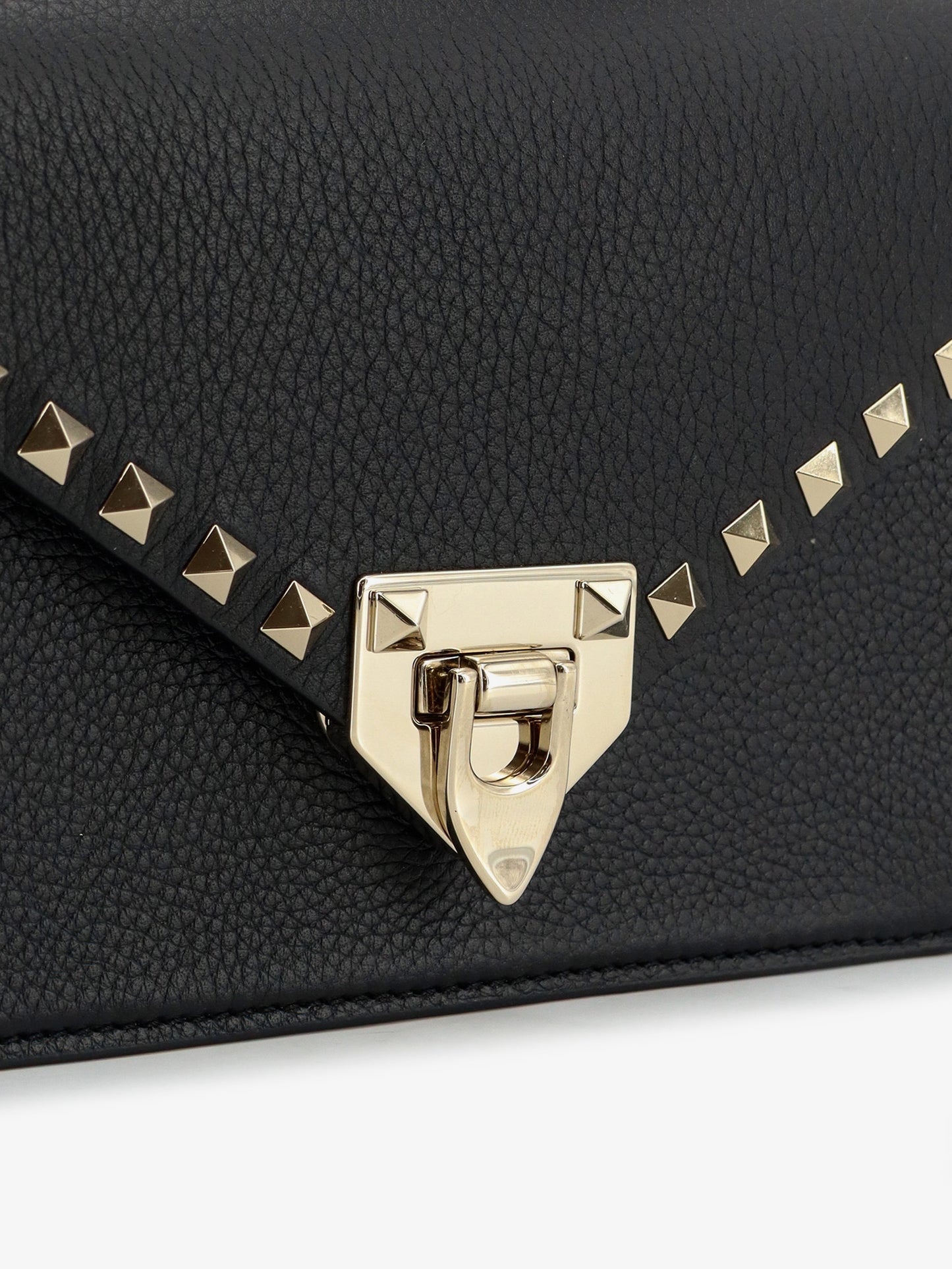 Rockstud leather crossbody bag with stud detail