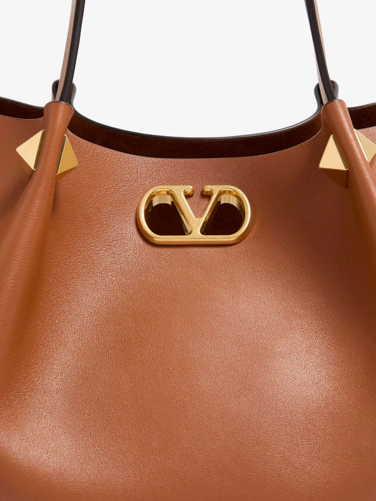 VLogo Signature Leather Tote Bag