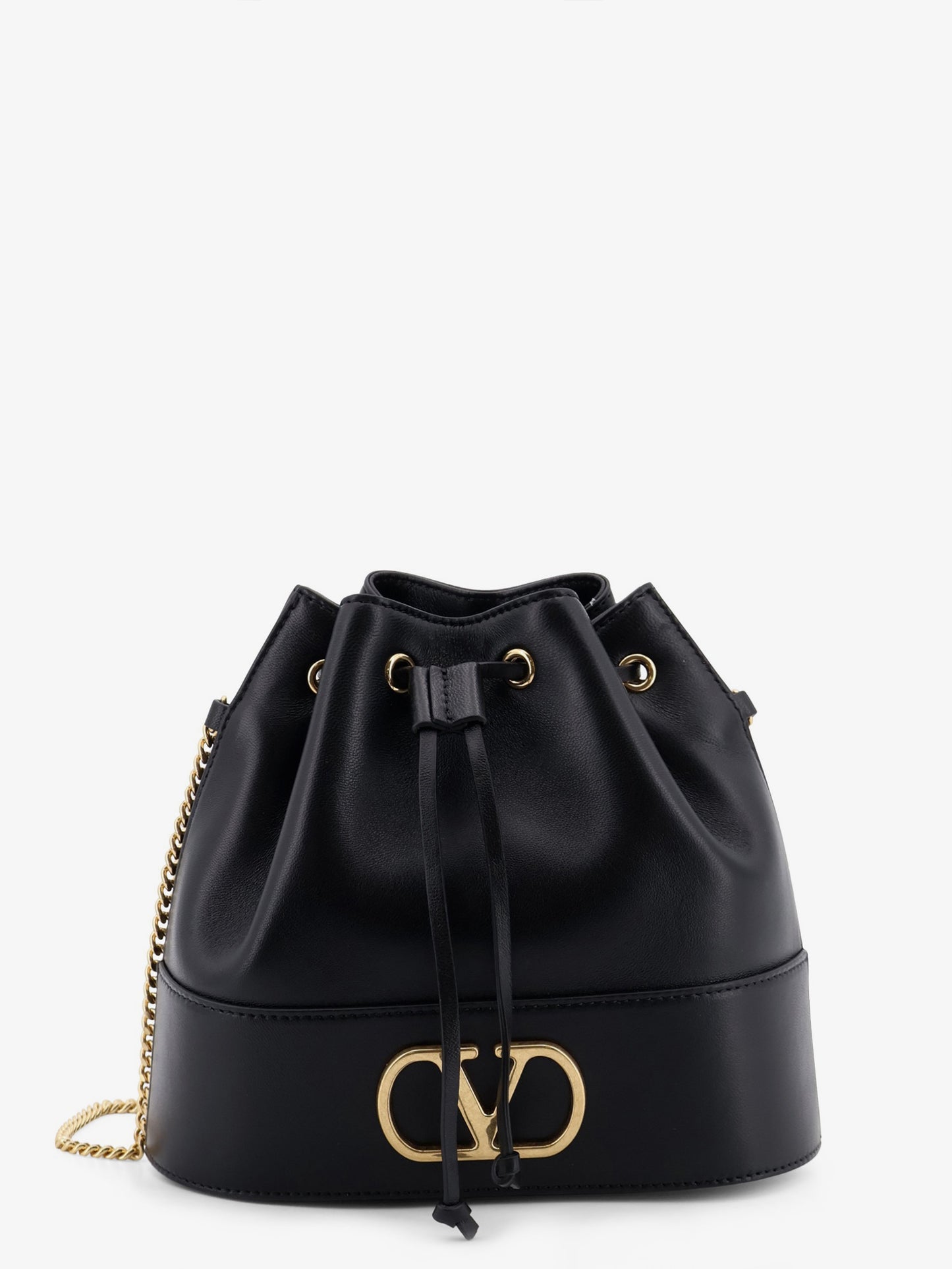 VLogo Signature Leather Bucket Bag