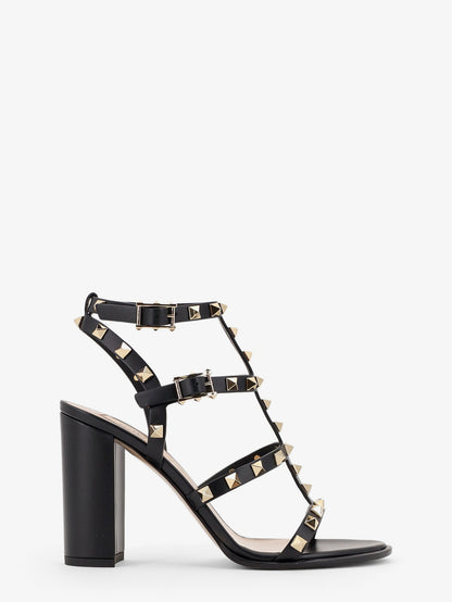 Rockstud leather sandals with iconic all-over studs thumbnail