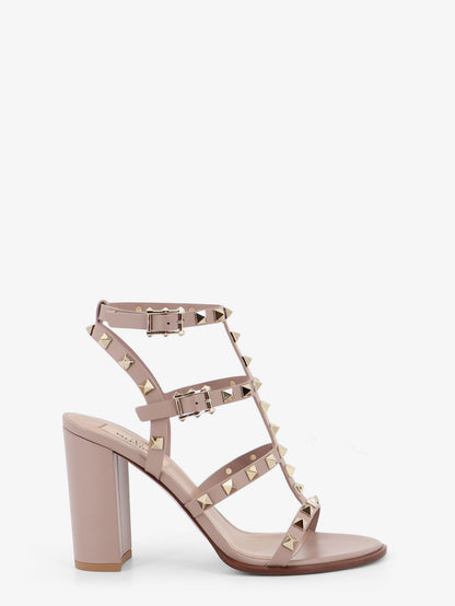 Rockstud leather sandals with iconic all-over studs thumbnail