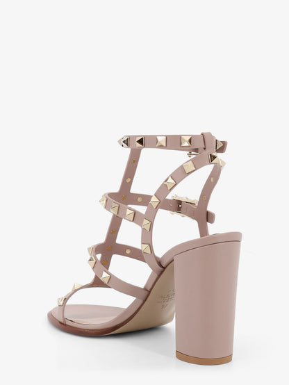 Rockstud leather sandals with iconic all-over studs thumbnail
