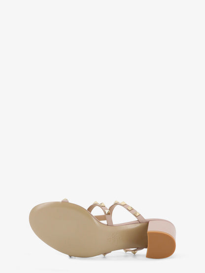 Rockstud leather sandals with iconic all-over studs thumbnail