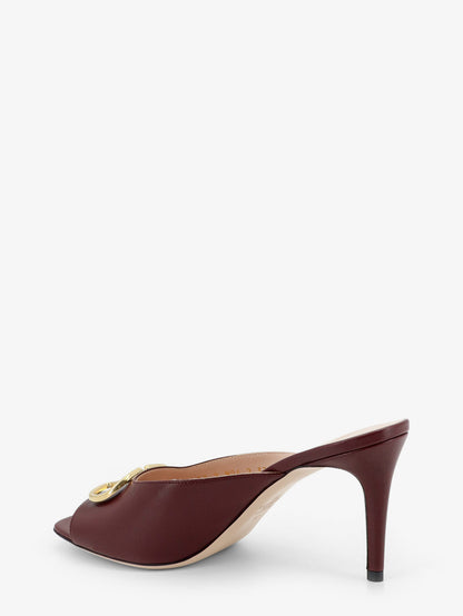 VLogo Signature Leather Sandals thumbnail