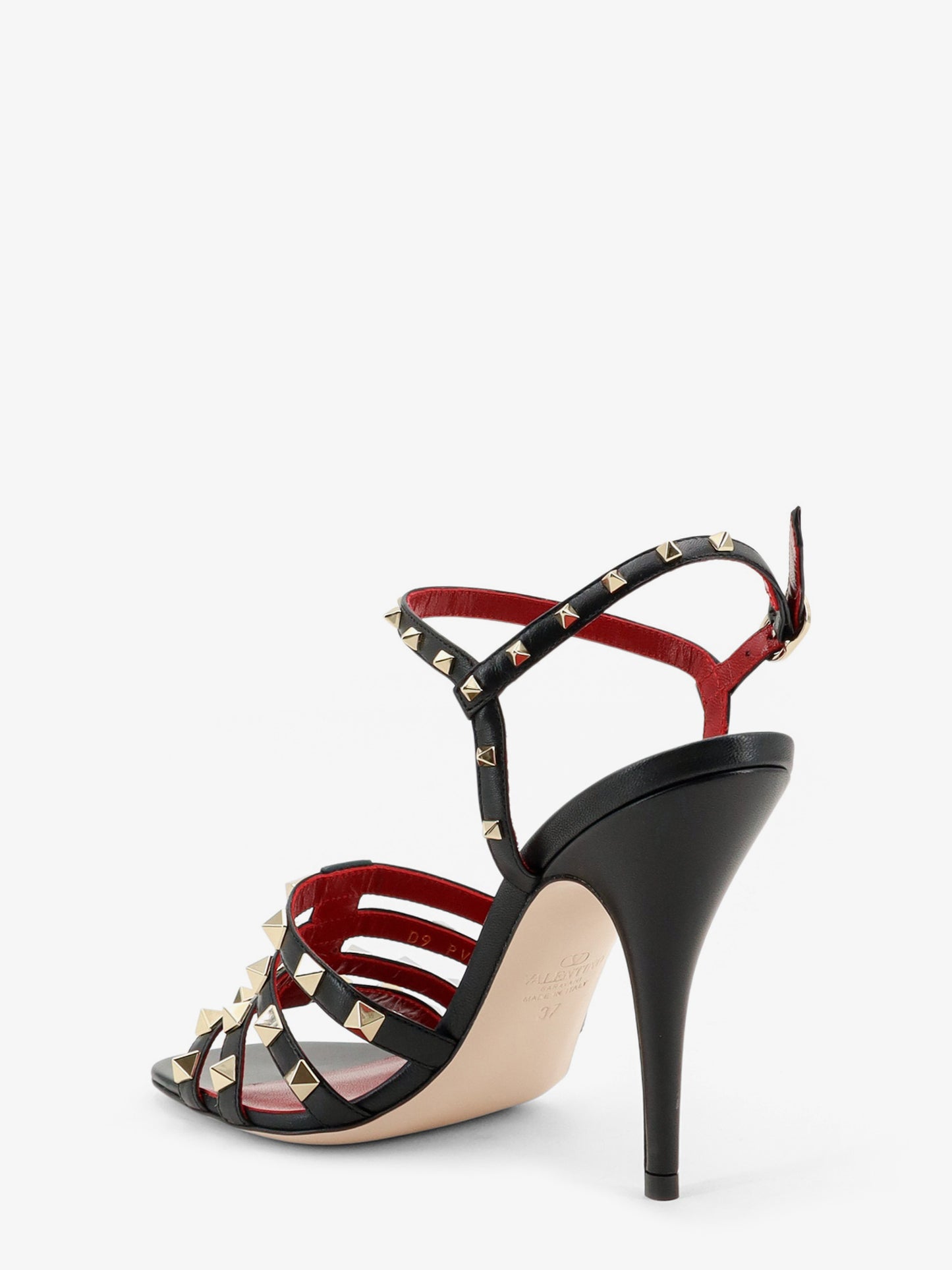 Rockstud leather sandals with iconic all-over studs