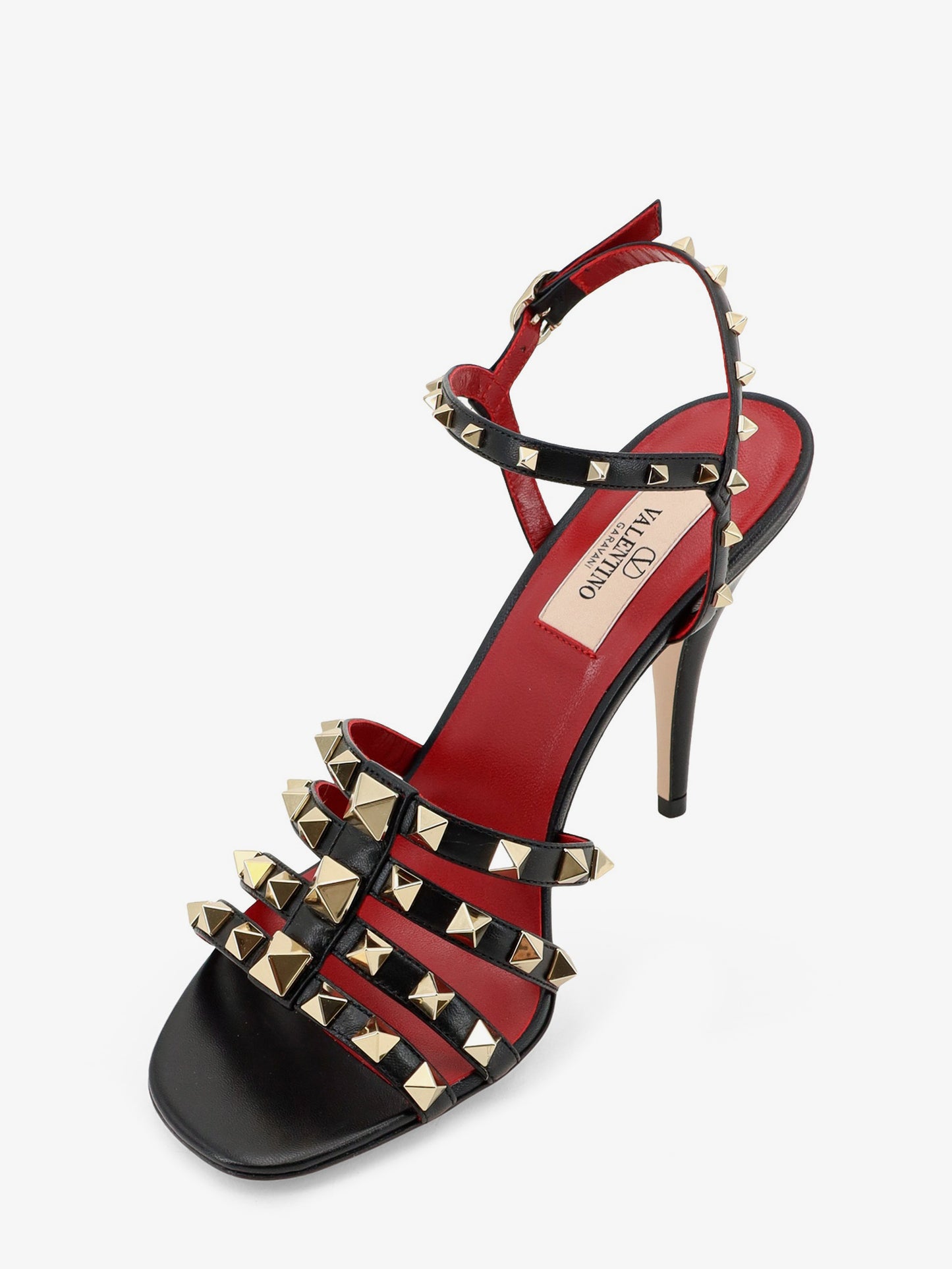 Rockstud leather sandals with iconic all-over studs