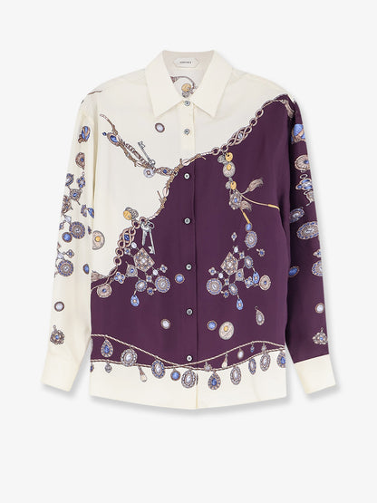Printed silk twill shirt thumbnail