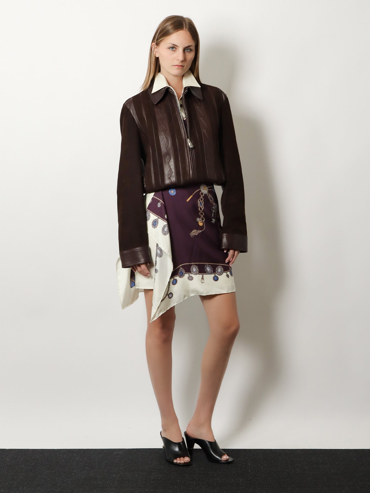 Leather and suede jacket