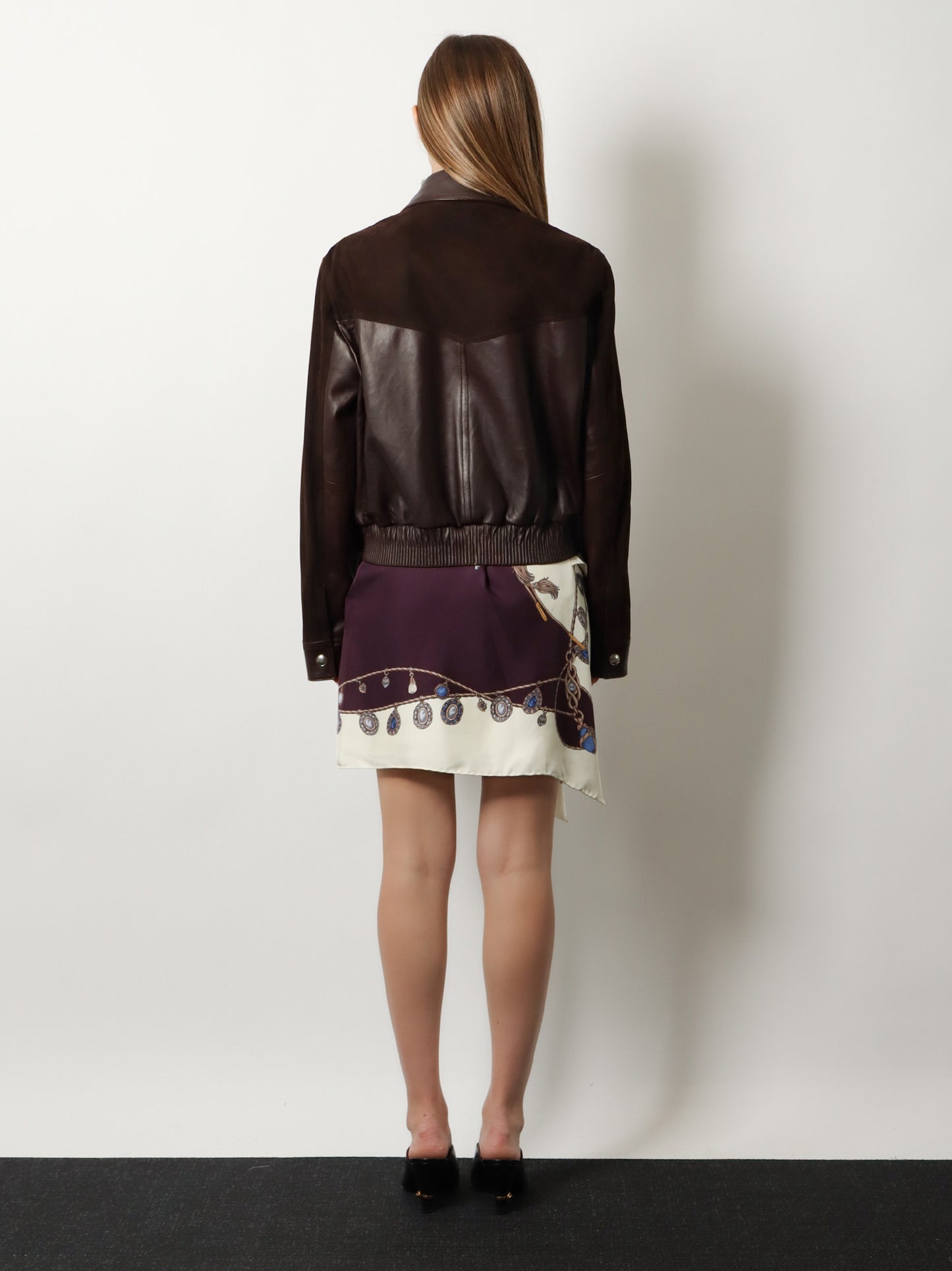 Leather and suede jacket