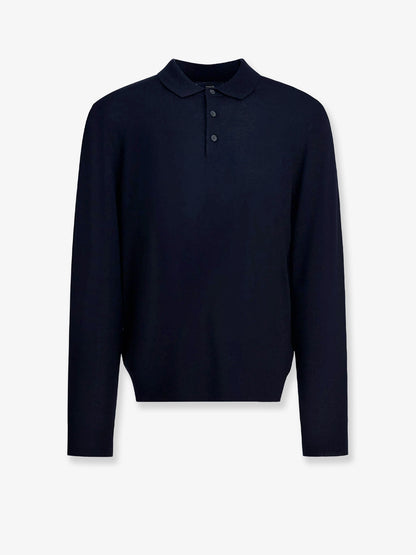 Maglia polo in lana merino thumbnail