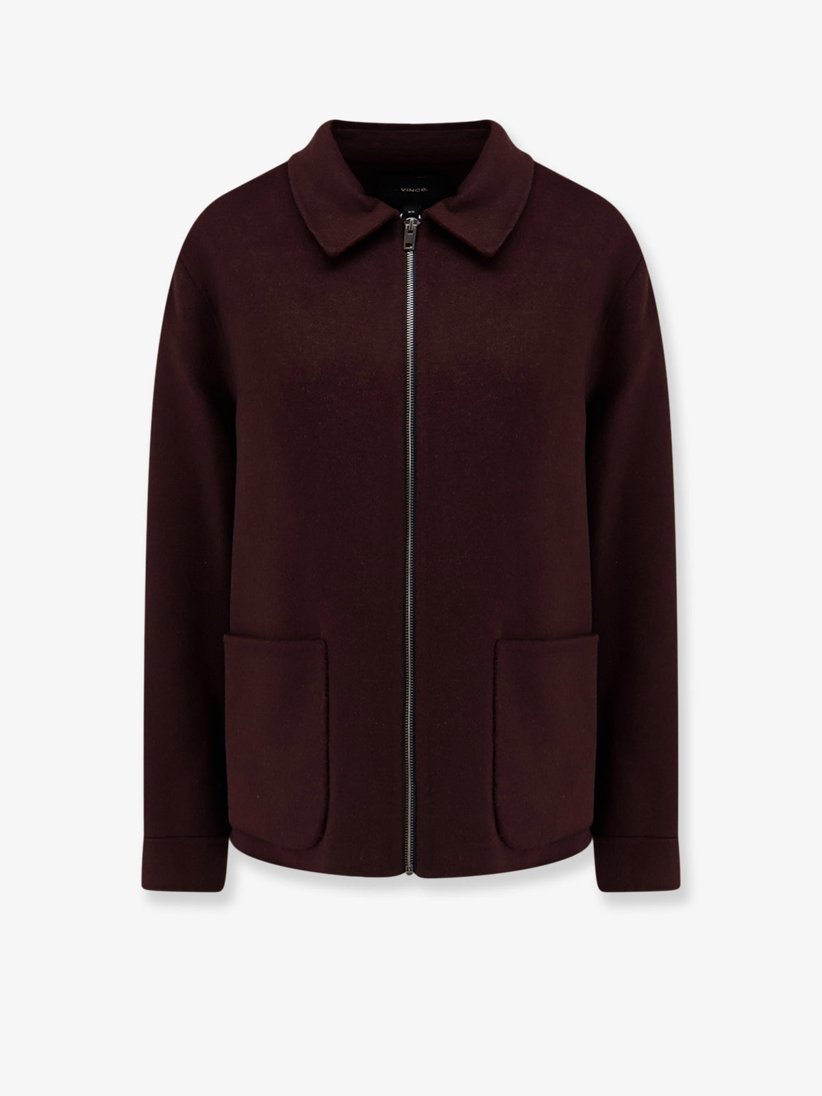 Giacca in lana cotta con zip