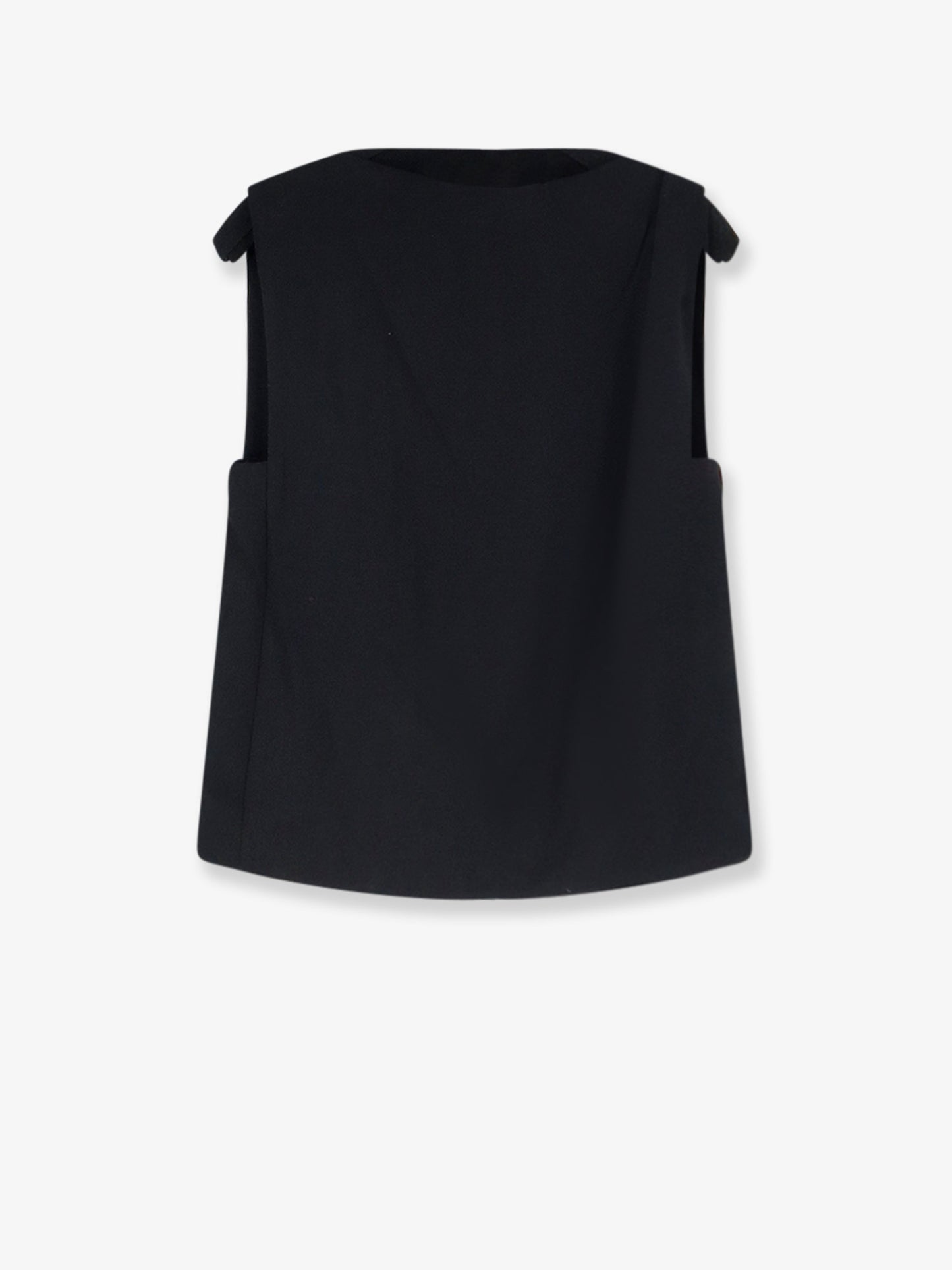 Tank top with asymmetrical drape