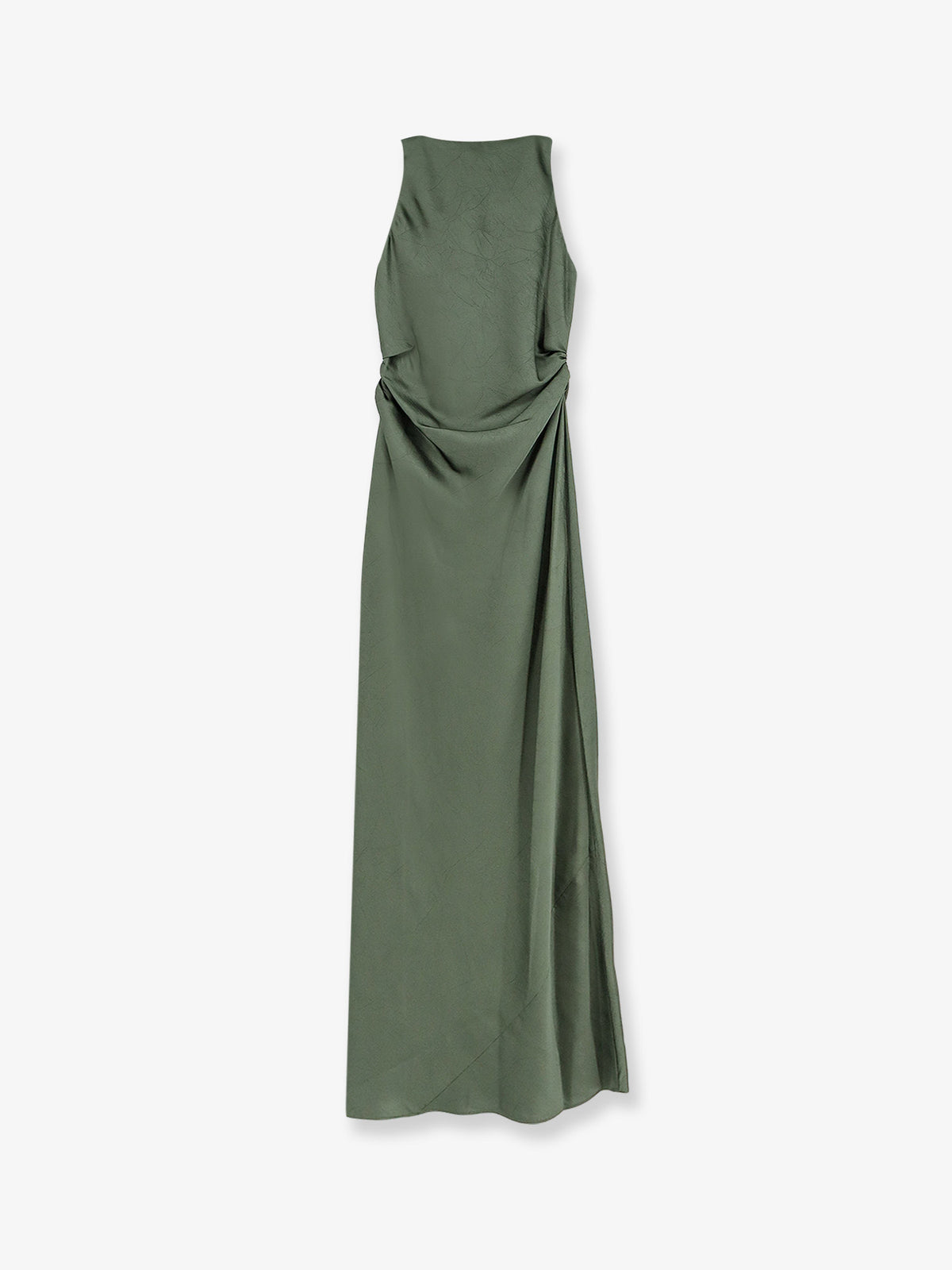 Long satin dress