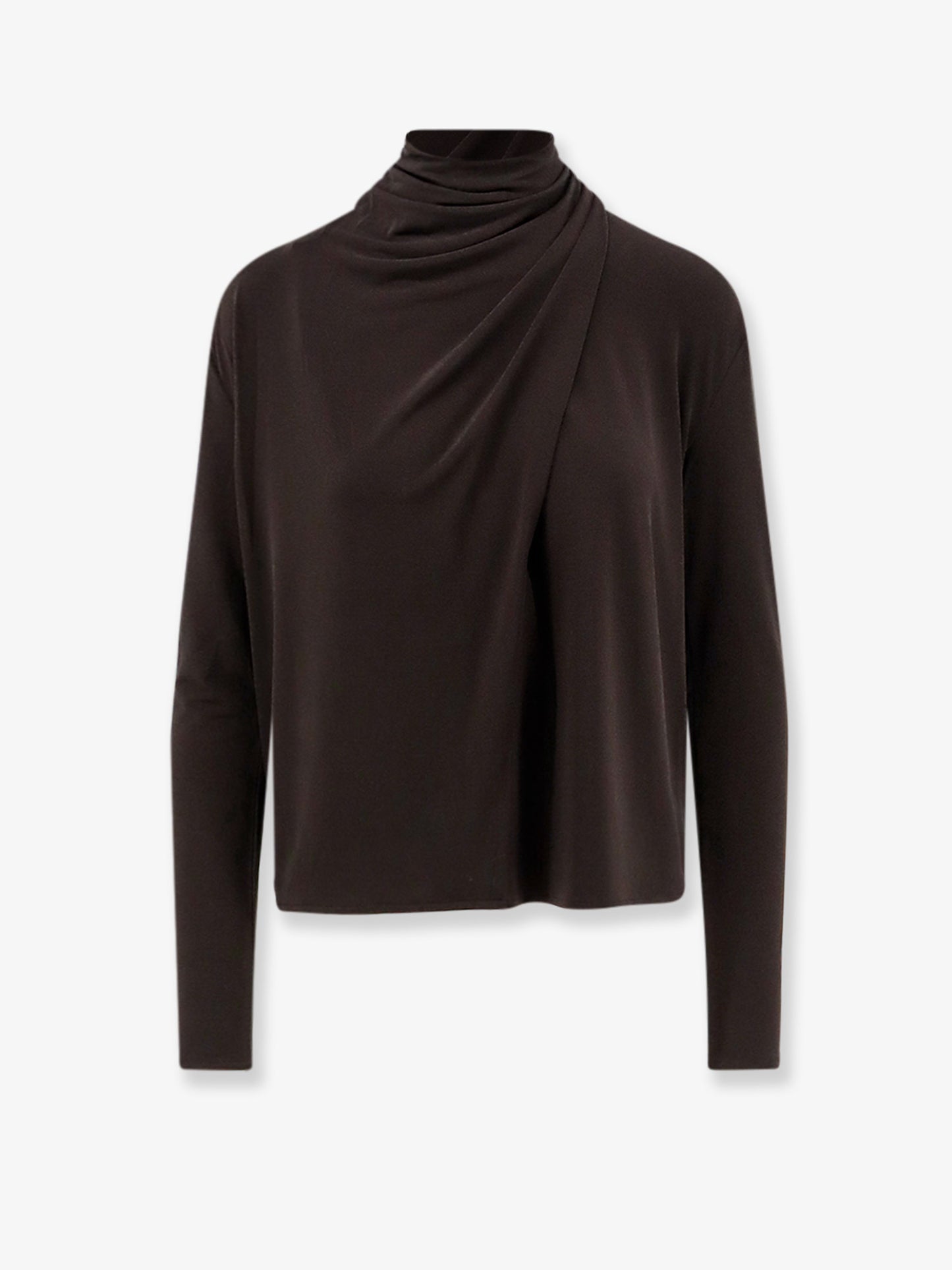 Draped jersey top