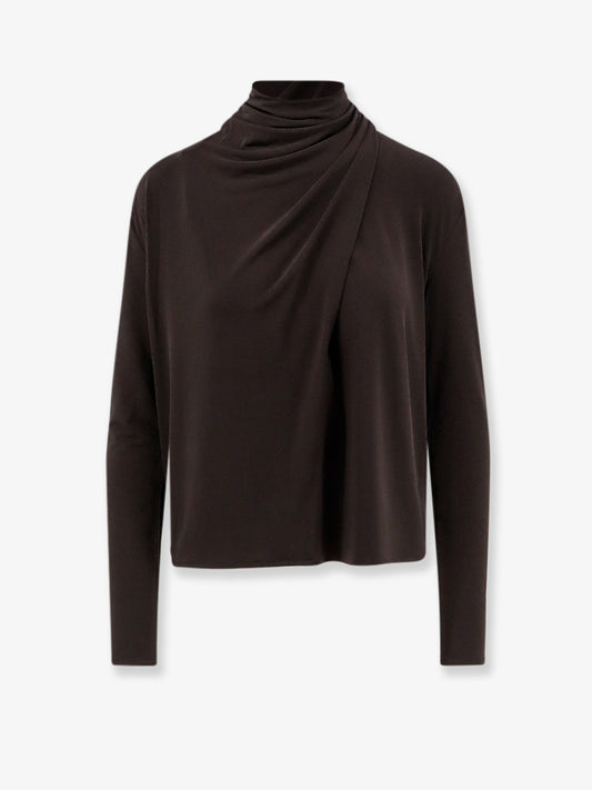 Draped jersey top