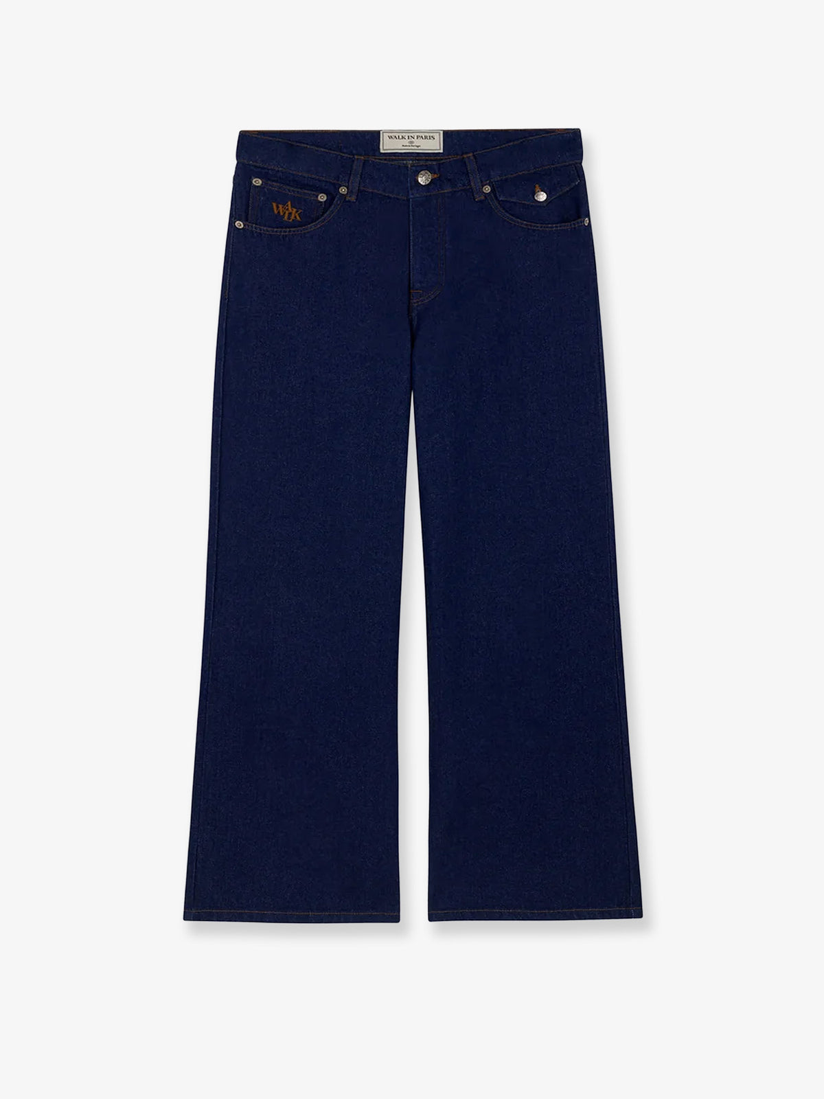 Blue denim jeans