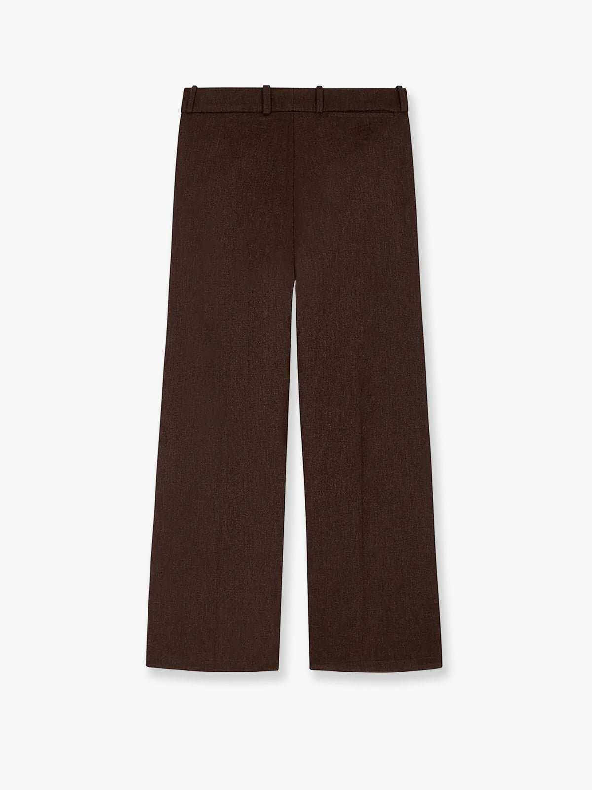 Wool blend flared trousers