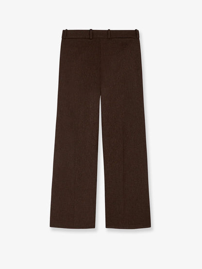 Wool blend flared trousers thumbnail