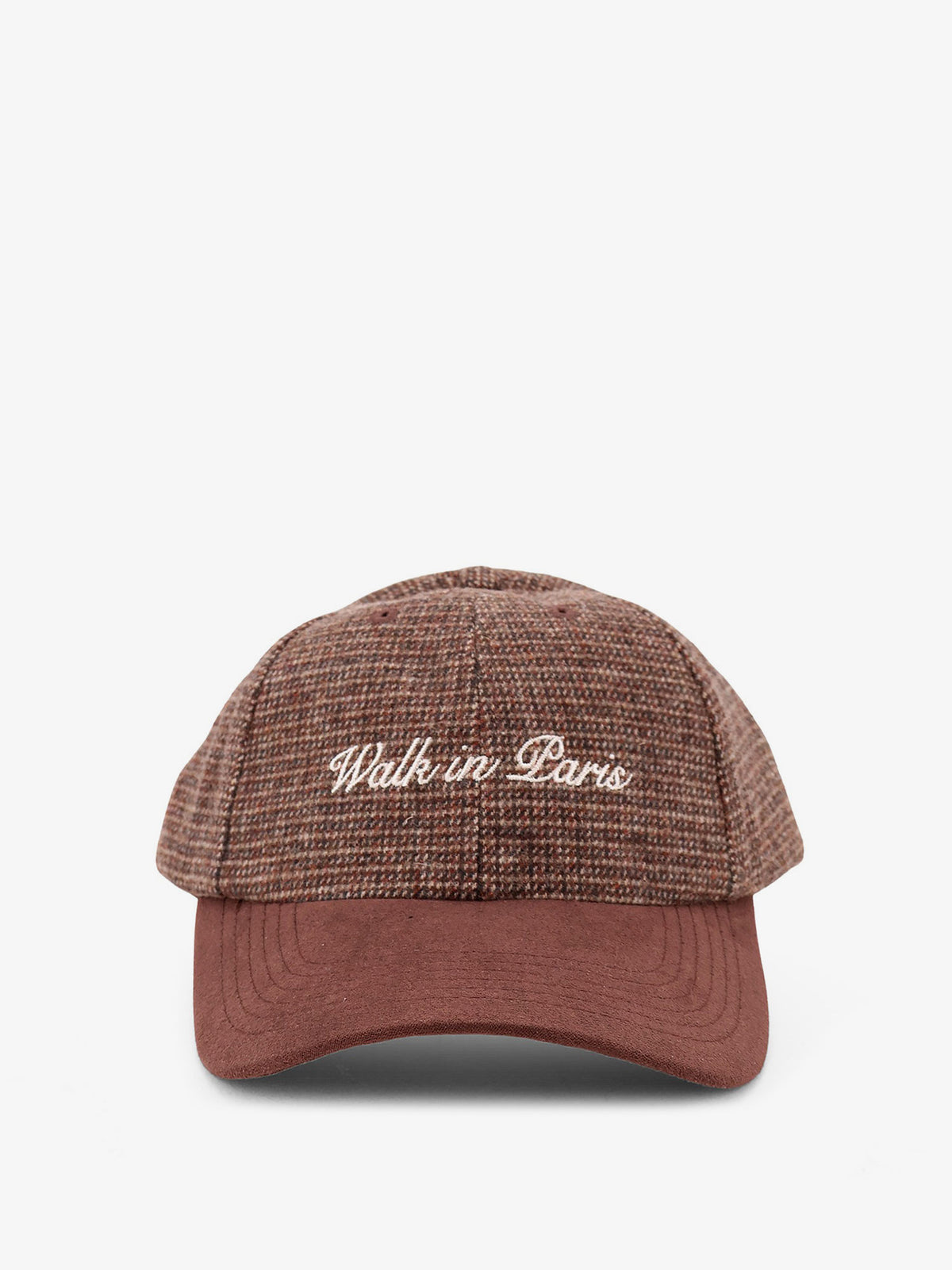 Hounstooth pattern hat