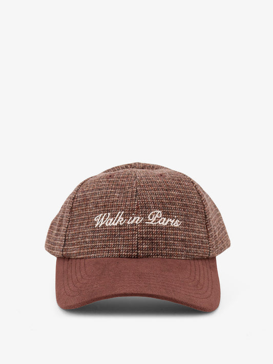Hounstooth pattern hat