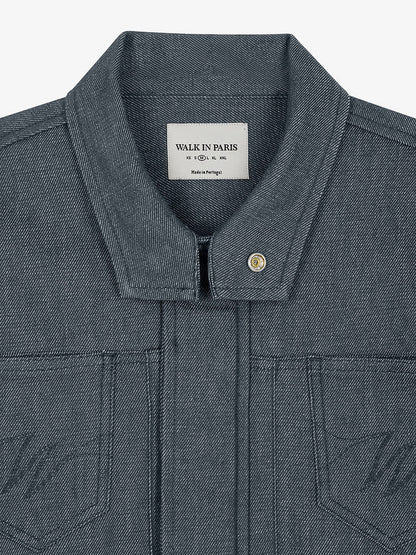 City Messenger Uniform blue denim jacket thumbnail