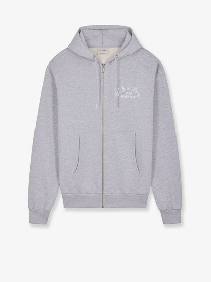 Cotton blend zip-up hoodie thumbnail