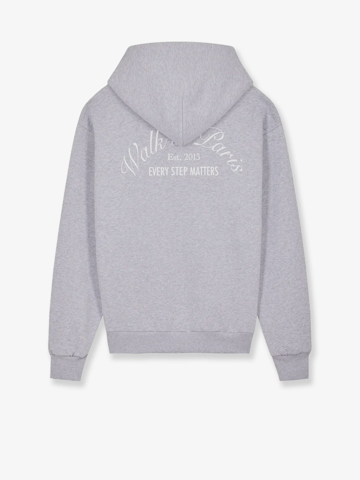 Cotton blend zip-up hoodie